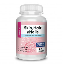 Комплекс для кожи, ногтей и волос, Skin, Hair, Nails, Chikalab, 60 капсул