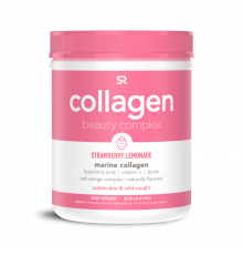 Комплекс морского коллагена со вкусом клубничного лимонада, Collagen Beauty Complex, Sports Research, 180 г