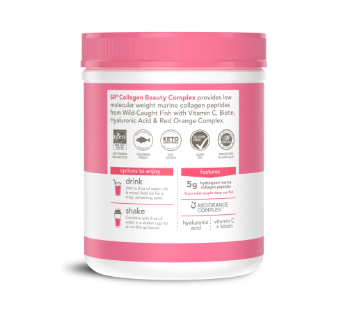 Комплекс морского коллагена со вкусом клубничного лимонада, Collagen Beauty Complex, Sports Research, 180 г