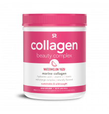 Комплекс морского коллагена со вкусом арбуза и юзу, Collagen Beauty Complex, Sports Research, 181 г