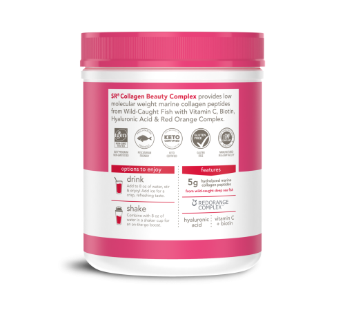 Комплекс морского коллагена со вкусом арбуза и юзу, Collagen Beauty Complex, Sports Research, 181 г