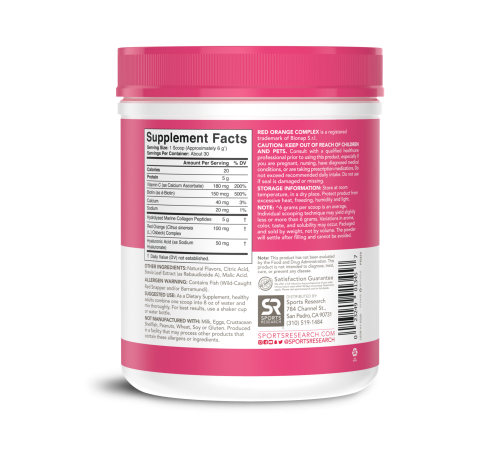 Комплекс морского коллагена со вкусом арбуза и юзу, Collagen Beauty Complex, Sports Research, 181 г