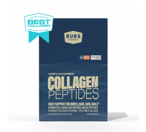 Коллагеновые пептиды, Collagen Peptides, Bubs Naturals, 20 стиков по 10 гр