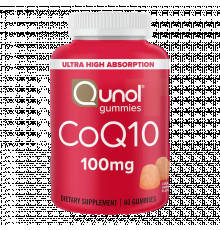 Коэнзим Q10, Coenzyme CoQ10, Qunol, 60 жевательных таблеток