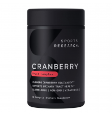 Клюквенный концентрат 250 мг, Cranberry Concentrate 250 mg, Sports Research, 90 капсул