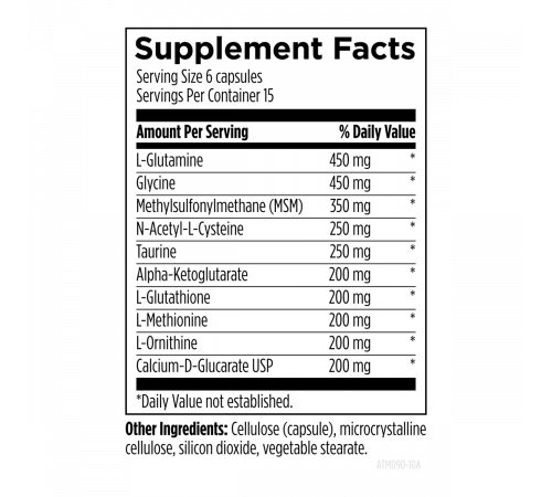 Детокс-комплекс на основе аминокислот, Amino-D-Tox, Designs for Health, 90 капсул