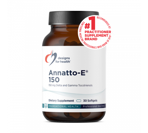 Витамин E, Annatto-E 150, Designs for Health, 30 гелевых капсул