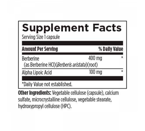 Берберин, Berberine Synergy, Designs for Health, 60 капсул