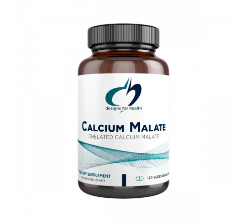 Малат кальция, Calcium Malate, Designs for Health, 120 капсул