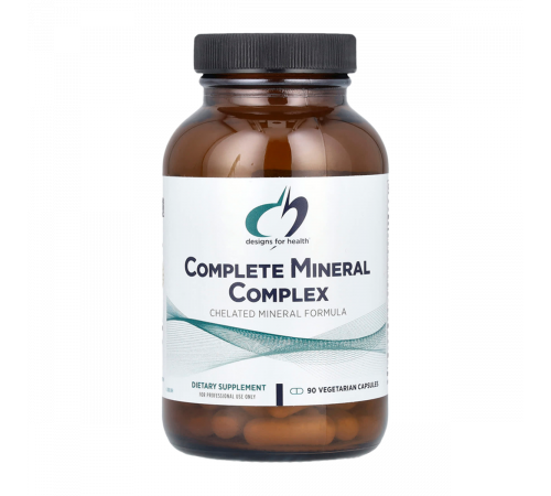 Полный минеральный комплекс, Complete Mineral Complex, Designs for Health, 90 вегетарианских капсул