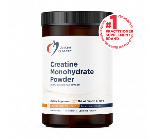 Креатин моногидрат, Creatine Monohydrate Powder, Designs for Health, 450 г