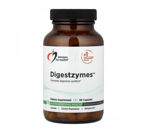 Пищеварительные ферменты, Digestzymes, Designs for Health, 90 капсул