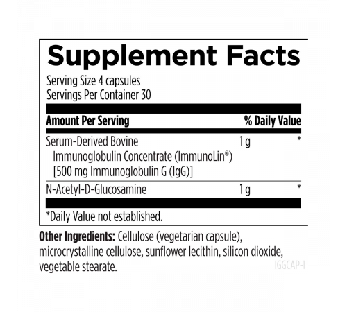 Комплекс с иммуноглобулином G, IgGI Shield, Designs for Health, 120 капсул