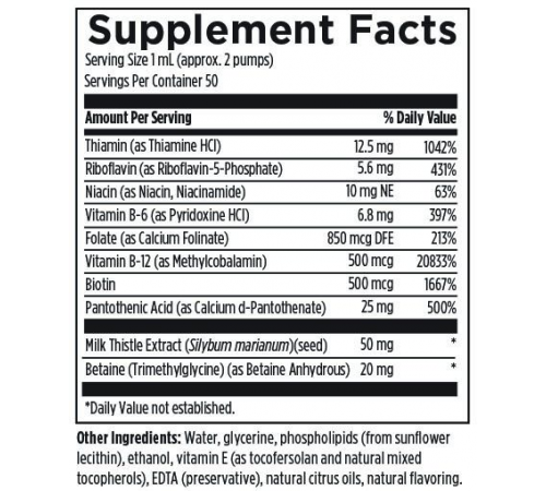 Липосомальный комплекс витаминов группы B, Liposomal B Supreme, Designs for Health, 50 мл