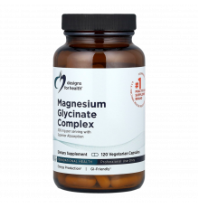 Комплекс глицината магния, Magnesium Glycinate Complex, Designs For Health, 120 вегетарианских капсул