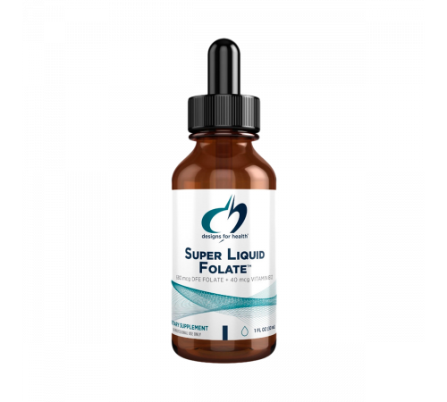 Фолат в жидкой форме, Super Liquid Folate, Designs For Health, 30 мл