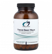 Мультивитамины Twice Daily, Twice Daily Multi, Designs For Health, 120 вегетарианских капсул