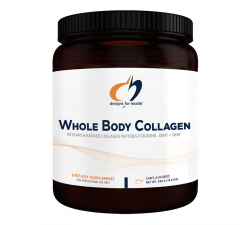 Коллаген без вкуса, Whole Body Collagen, Designs for Health, 390 г
