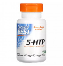 5-гидрокситриптофан 100 мг, 5-HTP 100 mg, Doctor's Best, 60 капсул