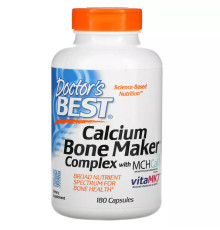 Мультивитамины с кальцием, Calcium Bone Maker with MCHCal, Doctor's Best, 180 капсул