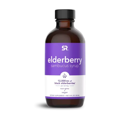 Сироп из бузины, Elderberry Syrup, Sports Research, 120 мл