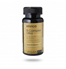 Комплекс Витаминов группы В, B-complex Ultrа, Elivica, 60 вегетарианских капсул