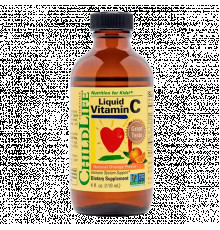 Витамин С со вкусом апельсина, Liquid Vitamin C Natural Orange, ChildLife, 118 мл