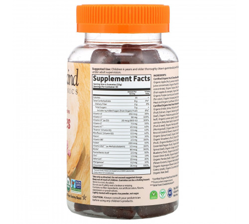 Детские мультивитамины, Kids Multi, Garden of Life, 120 веганских мармеладных мишек