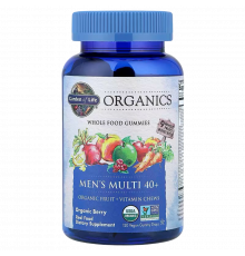 Жевательные мультивитамины для мужчин, Garden of Life, ягодный вкус, 120 веганских капсул