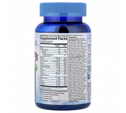 Жевательные мультивитамины для мужчин, Garden of Life, ягодный вкус, 120 веганских капсул