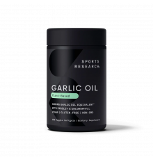Чесночное масло с петрушкой, Garlic Oil, Sports Research, 150 капсул