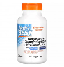 Глюкозамин Хондроитин МСМ, Glucosamine Chondroitin MSM, Doctor's Best, 150 капсул