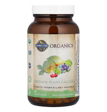 Органический кальций, Garden of Life Organic Plant Calcium, 90 веганских таблеток