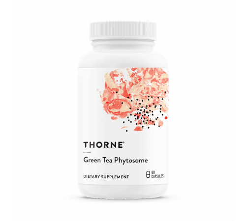 Фитосомы зелёного чая, Green Tea Phytosome, Thorne, 60 капсул