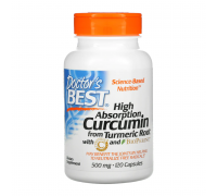 Легкоусвояемый куркумин, High absorption Curcumin, Doctor's Best, 120 капсул