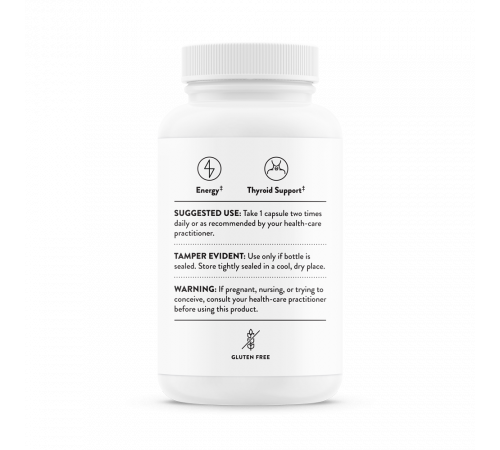 Йод и тирозин, Iodine & Tyrosine, Thorne, 60 капсул