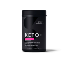 Кетоновая смесь Кето Плюс (малиновый лимонад), Keto Plus GO BHB + MCT, Sports Research, 318 г (11,2 oz)