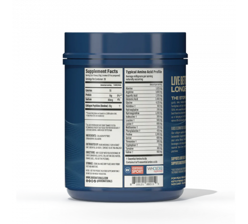 Коллагеновые пептиды, Collagen Peptides, Bubs Naturals, 567 г