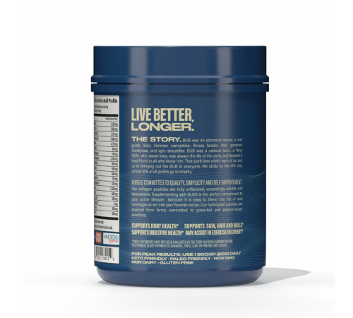 Коллагеновые пептиды, Collagen Peptides, Bubs Naturals, 567 г