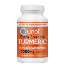 Комплекс куркумина 1000 мг, Extra Strength Turmeric 1000 mg, Qunol, 30 капсул