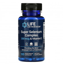Комплекс селена с витамином E 200 мкг, Super Selenium Complex & Vitamin E 200 mcg, Life Extension, 100 капсул