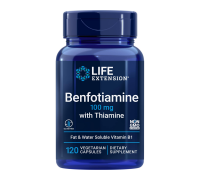 Бенфотиамин с тиамином, Benfotiamine with Thiamine, Life Extension, 120 вегетарианских капсул
