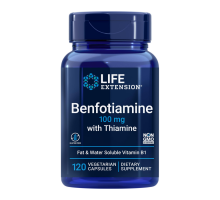 Бенфотиамин с тиамином, Benfotiamine 100 mg with Thiamine, Life Extension, 120 вегетарианских капсул