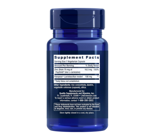 Добавка для поддержки пищеварения, Gastro-Ease, Life Extension, 60 вегетарианских капсул