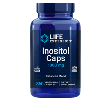 Инозитол, Inositol Caps, 1000 mg, Life extension, 360 вегетарианских капсул