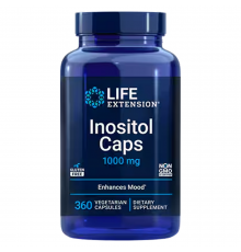 Инозитол, Inositol Caps, 1000 mg, Life extension, 360 вегетарианских капсул