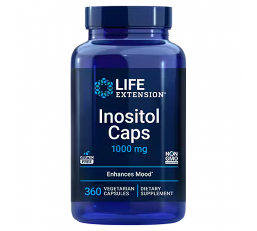 Инозитол, Inositol Caps, 1000 mg, Life extension, 360 вегетарианских капсул