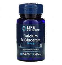 D-глюкарат кальция, Calcium D-glucarate, Life Extension, 60 вегетарианских капсул