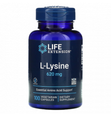 L-лизин, L-Lysine, Life Extension, 100 вегетарианских капсул