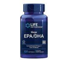 Мега ЭПК/ДГК, Mega EPA/DHA, Life Extension, 120 желатиновых капсул
